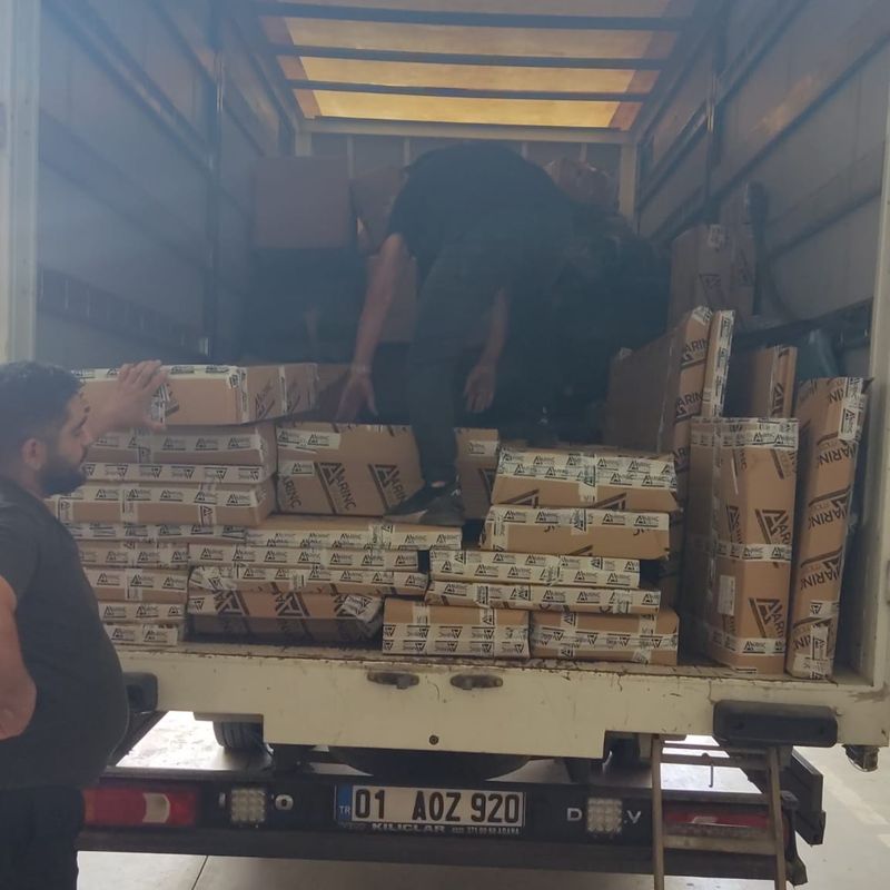 Kolili ürün sevkiyatı